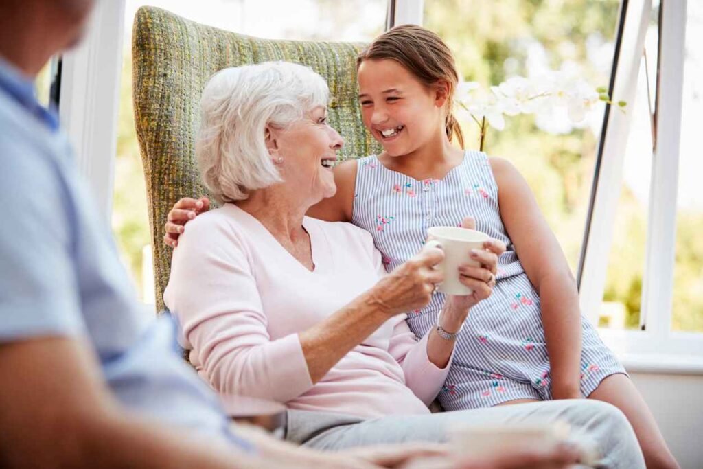 grandparents and child